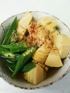 新筍とオクラの煮物-レシピのメイン写真
