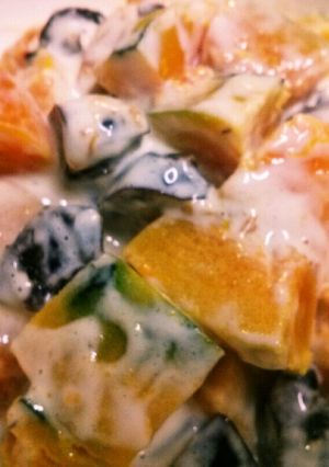 カボチャとプルーンのホットサラダ-レシピのメイン写真