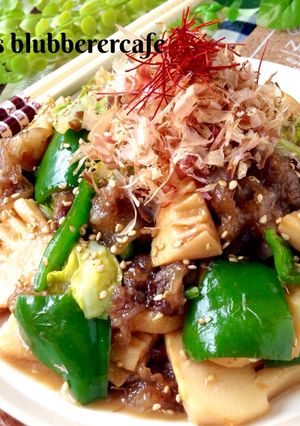 仕上げが決め手♡筍&牛肉のトロみ中華炒め-レシピのメイン写真