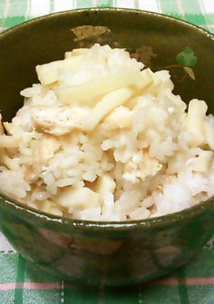 塩糀でつくるタケノコご飯-レシピのメイン写真