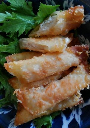 ❤うま☆簡単♪餃子の皮でササミチーズ☆-レシピのメイン写真