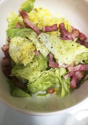 チンde簡単!丸ごとキャベツの温サラダ-レシピのメイン写真