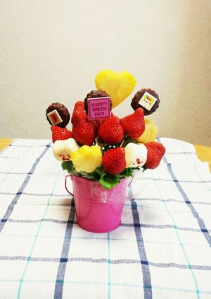 ハッピーバースデー♡フルーツブーケ-レシピのメイン写真