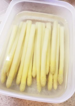 ホワイトアスパラガスの下茹で♬-レシピのメイン写真