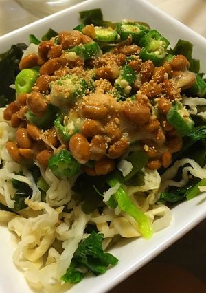 A型に捧ぐ。えごま油のネバネバご飯-レシピのメイン写真