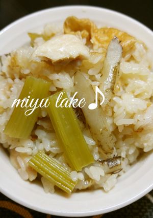 若ごぼうの炊き込みご飯♪-レシピのメイン写真