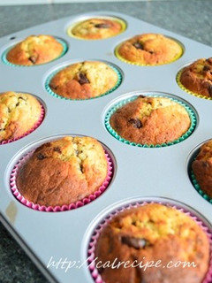 *チョコバナナカップケーキ*-レシピのメイン写真