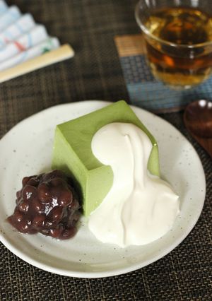 抹茶ババロア-レシピのメイン写真