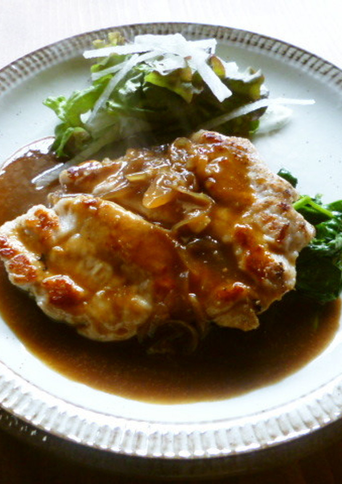 鶏とほうれん草のソテー☆カレーソース♪-レシピのメイン写真
