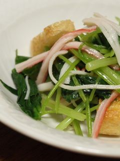 三つ葉とかにかまの白だし和え-レシピのメイン写真