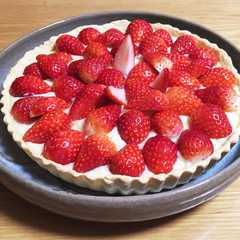 รูปของ カスタードクリームのイチゴタルト