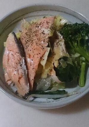 鮭のコンソメ野菜包み焼-レシピのメイン写真