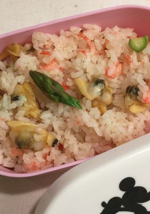 お弁当に♪超簡単♪あさりと桜えびのごはん-レシピのメイン写真