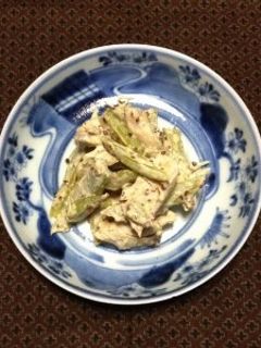 ささみとセロリの胡麻マヨサラダ-レシピのメイン写真