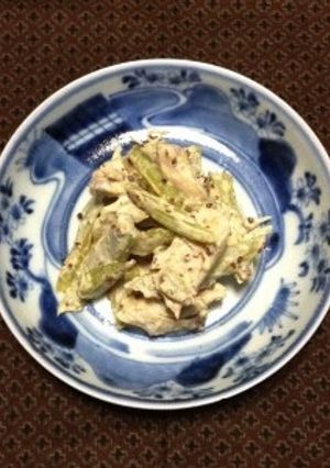 ささみとセロリの胡麻マヨサラダ-レシピのメイン写真