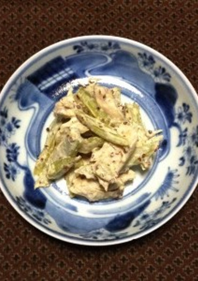 ささみとセロリの胡麻マヨサラダ-レシピのメイン写真