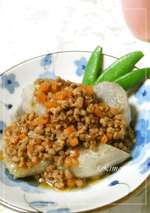 里芋の煮っ転がし☆ひき肉あんかけ♪-レシピのメイン写真