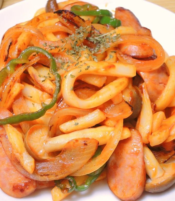 茹でずに簡単！ うどんナポリタン！ by 青麺記 【クックパッド】 簡単