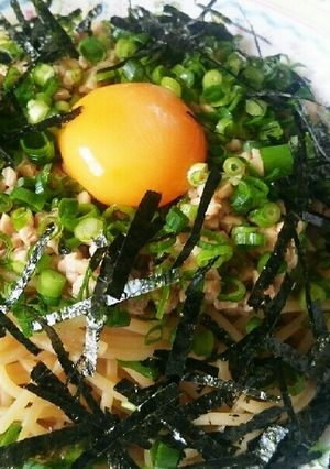 激ウマ☆簡単納豆パスタ-レシピのメイン写真