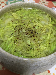 春きゃべつシャキシャキ簡単コンソメスープ-レシピのメイン写真