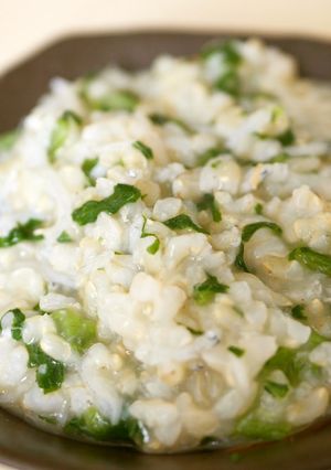 しらすと大根抜き菜のあったかおかゆ♡-レシピのメイン写真