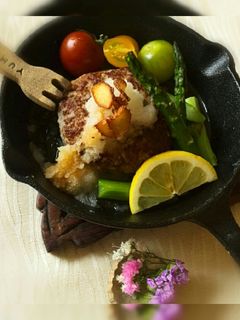 ふっくら和風ハンバーグ-レシピのメイン写真