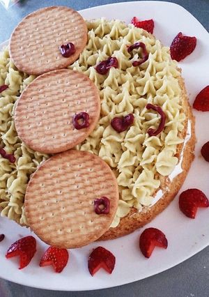 さつまいもモンブラン☆アンパンマンケーキ-レシピのメイン写真