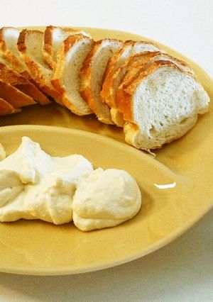 チーズ豆腐♡バケット&はちみつ添え-レシピのメイン写真