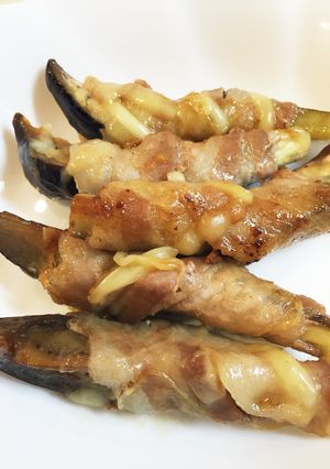 ☆なすと豚バラ焼き☆チーズも一緒にね-レシピのメイン写真