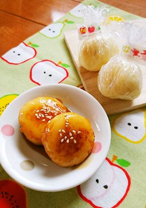 冷凍ストックポテト玉で簡単いも餅。-レシピのメイン写真