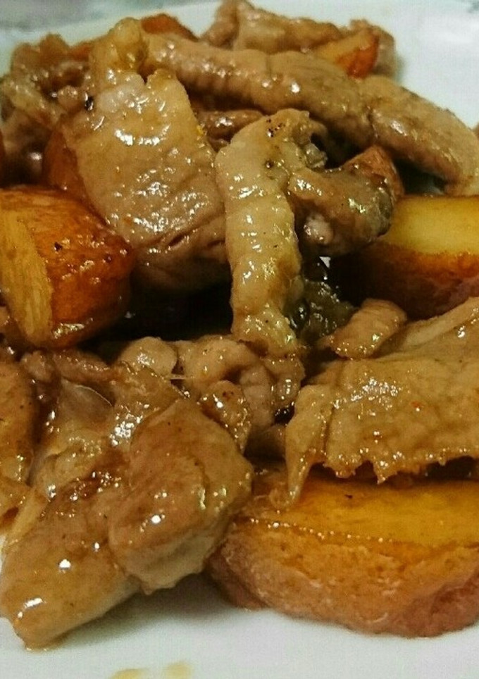節約！ さつまあげと豚肉の甘辛いため-レシピのメイン写真