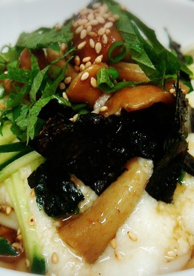 なめこ とろろ のうどん☆-レシピのメイン写真