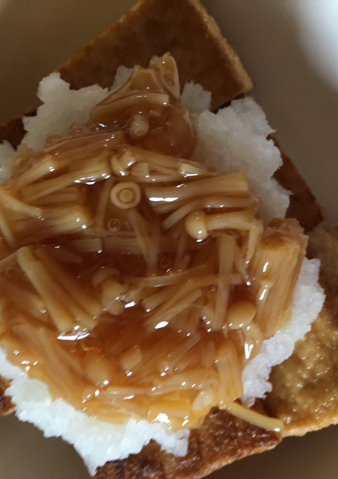 厚揚げに大根おろしなめ茸がけ-レシピのメイン写真