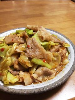 豚バラとキャベツde回鍋肉風辛味噌炒め♡-レシピのメイン写真
