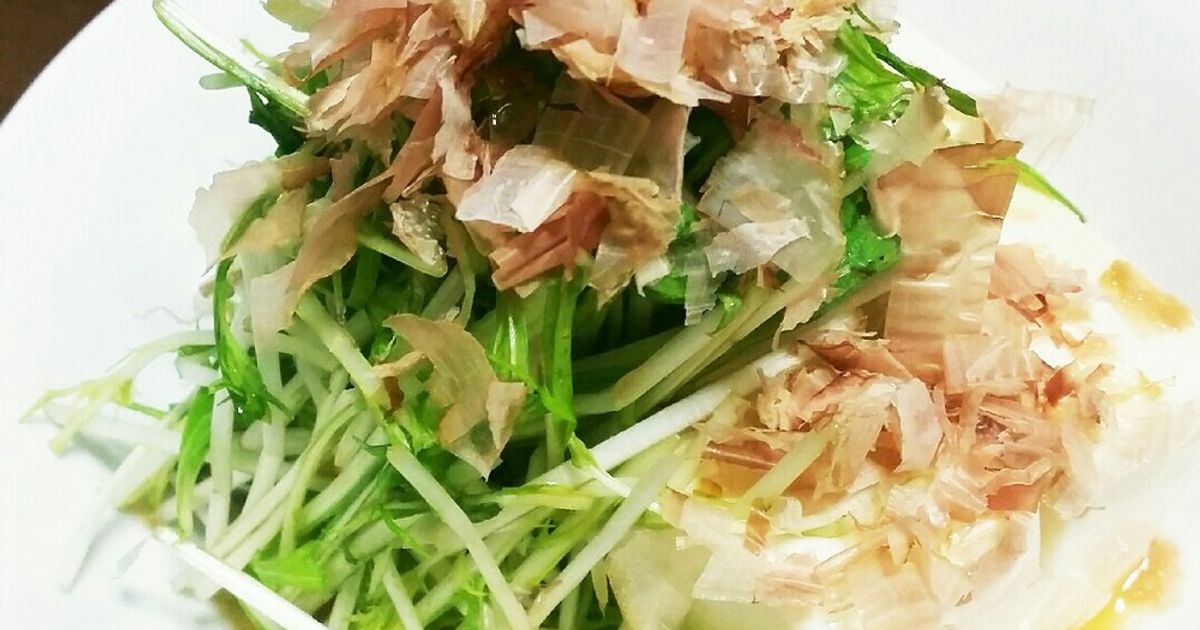 水菜たっぷり～♡わさび味の冷やっこ by myとんすけ 【クックパッド