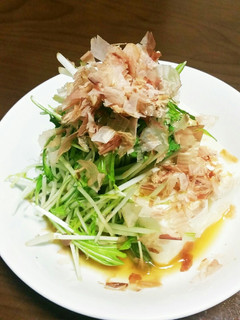 水菜たっぷり～♡わさび味の冷やっこ-レシピのメイン写真