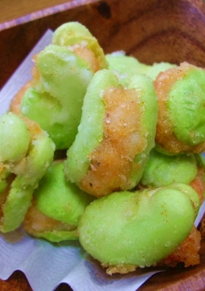 そら豆の海老はさみ揚げ☆-レシピのメイン写真