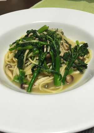 菜の花と葉ブロッコリーのパスタ-レシピのメイン写真
