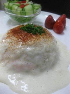 Cafeの味★エビピラフ+ホワイトソース-レシピのメイン写真