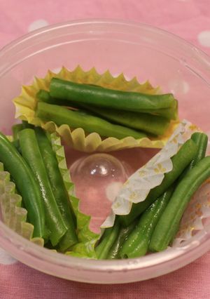 レンジで1分♡インゲン蒸し【作り置き】-レシピのメイン写真