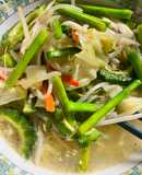簡単ゴーヤラーメン（中華三昧塩味で）