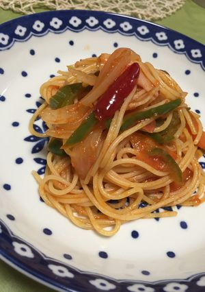 ベーコンと野菜のトマトパスタ-レシピのメイン写真