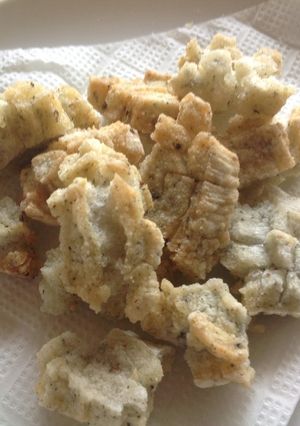 凍み餅を揚げ餅にした-レシピのメイン写真