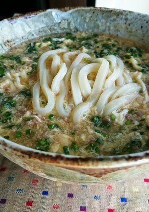 肉味噌あんかけうどん-レシピのメイン写真