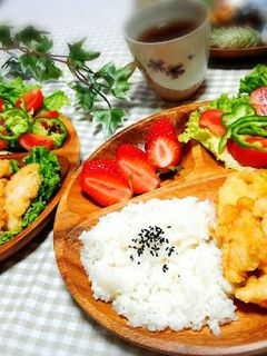 カフェ風 とり天プレート-レシピのメイン写真