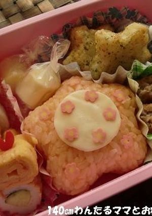 簡単★お花のデコおにぎり弁当♪-レシピのメイン写真