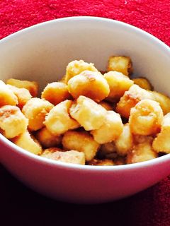 簡単おやつ!しっとりお麸きな粉ラスク風♡-レシピのメイン写真