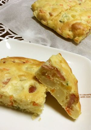 簡単！じゃがいもとチーズのケーク・サレ♪-レシピのメイン写真