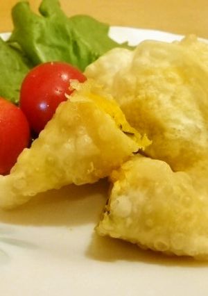 チーズ＆かぼちゃの揚げ餃子-レシピのメイン写真