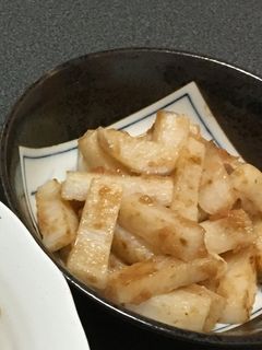 長芋と梅肉炒め-レシピのメイン写真